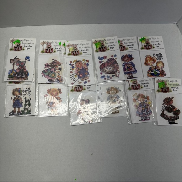 Botton Boy Other - Vignette Impressions Lot of 20 Iron-On Dye Button Boy 3-515 and Angel